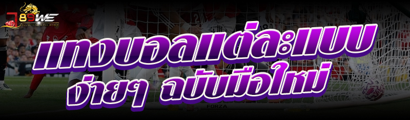 แทงบอลแต่ละแบบ ง่ายๆ ฉบับมือใหม่